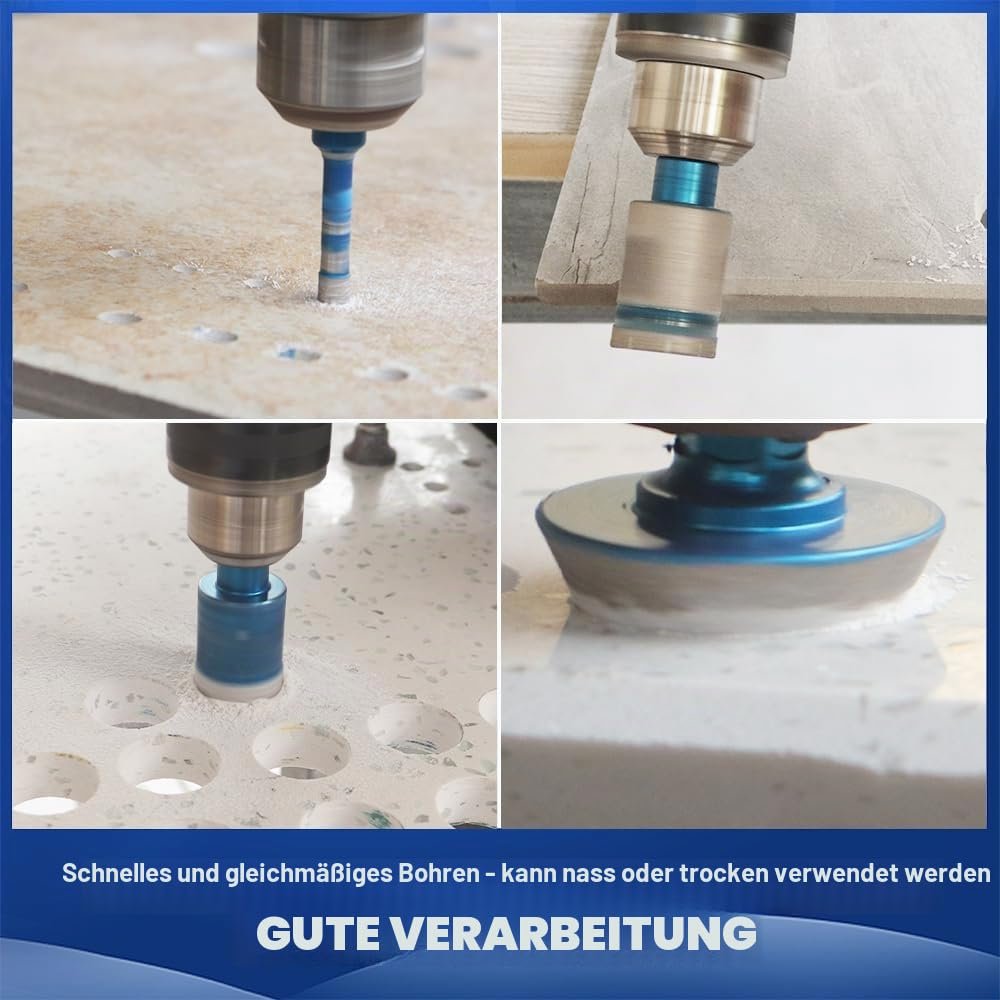 BRSCHNITT Diamantbohrer-, Fingerfräser- und Fasenbohrer-Sets