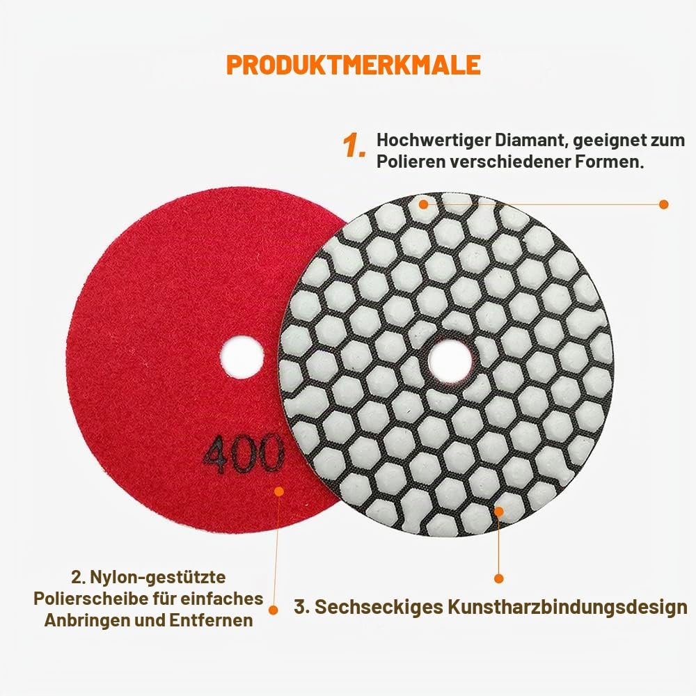 BRSCHNITT Diamant-Polierscheiben Sets