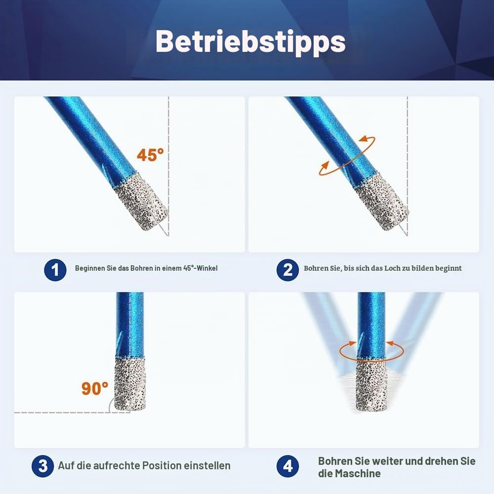 BRSCHNITT Diamant-Trockenbohrer Sets