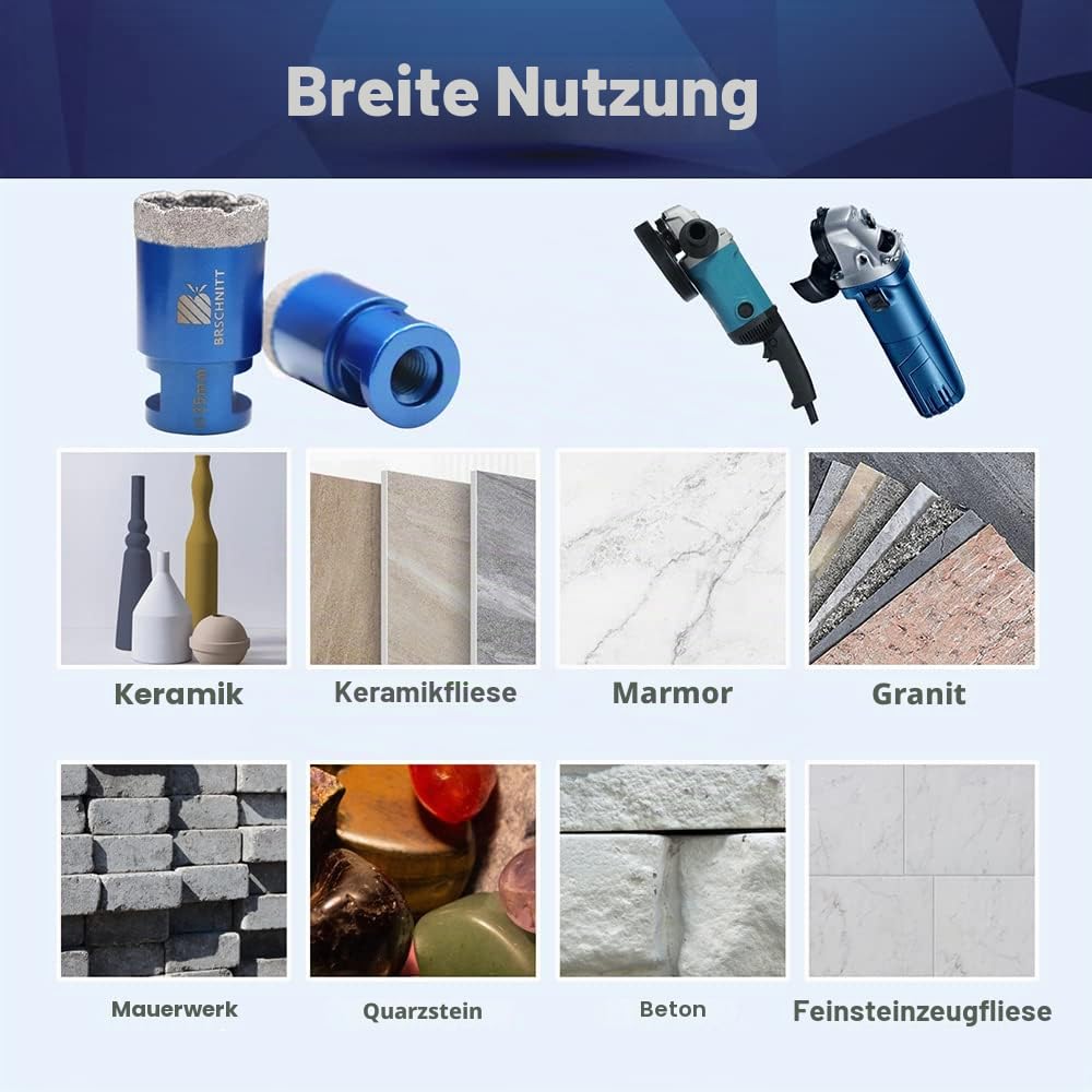 BRSCHNITT Diamantbohrer-Fliesenbohrer Sets