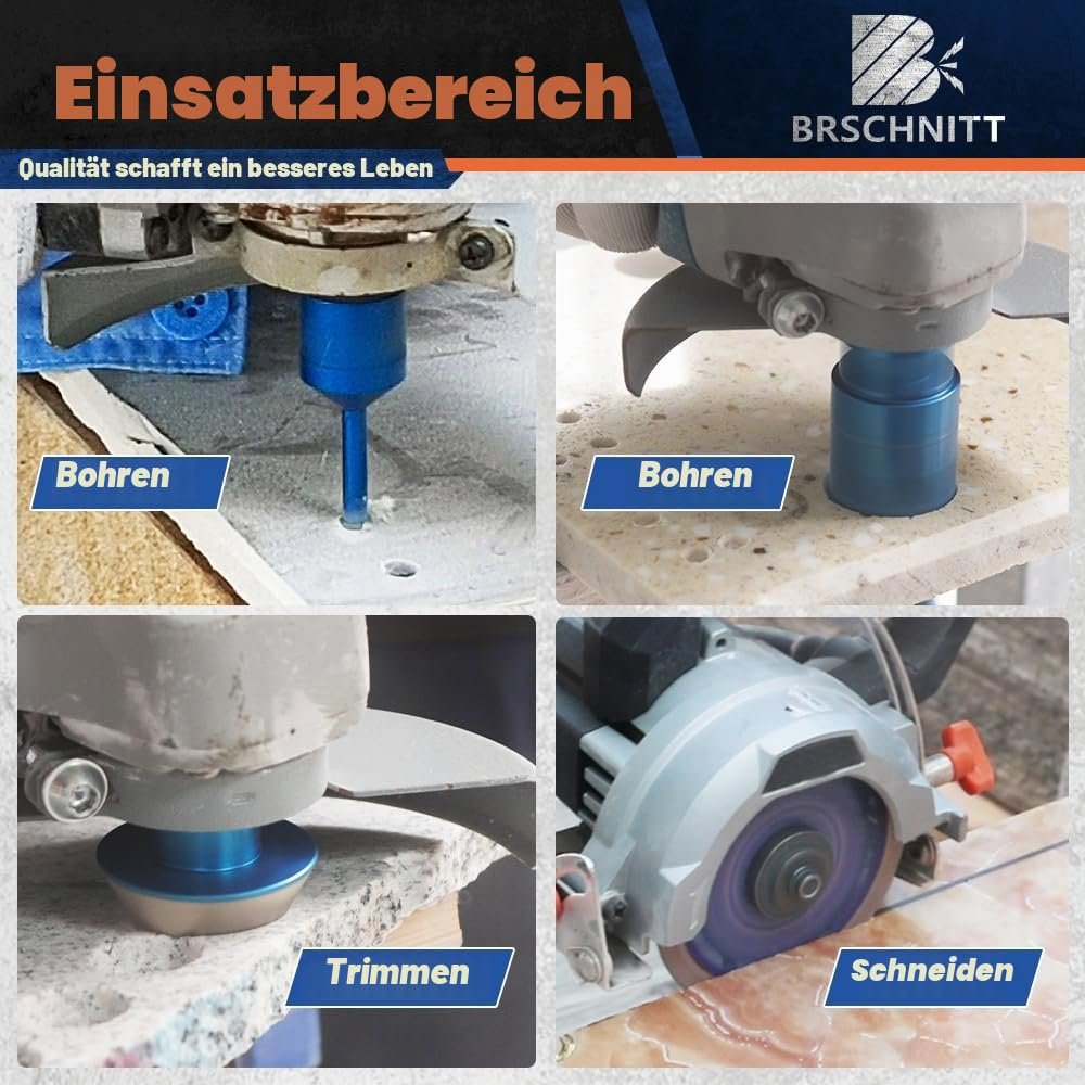 BRSCHNITT Diamant-Fliesenbohrer Komplettsets