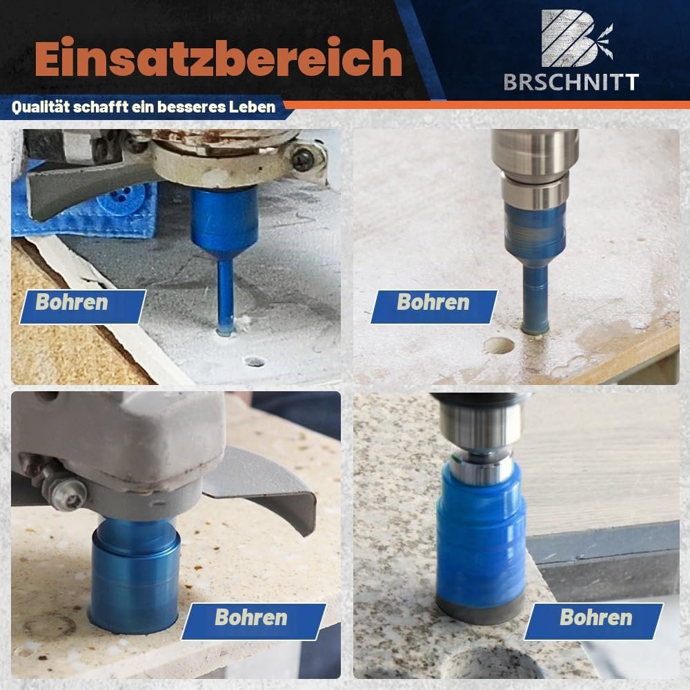 BRSCHNITT Diamant-Fliesenbohrer Komplettsets