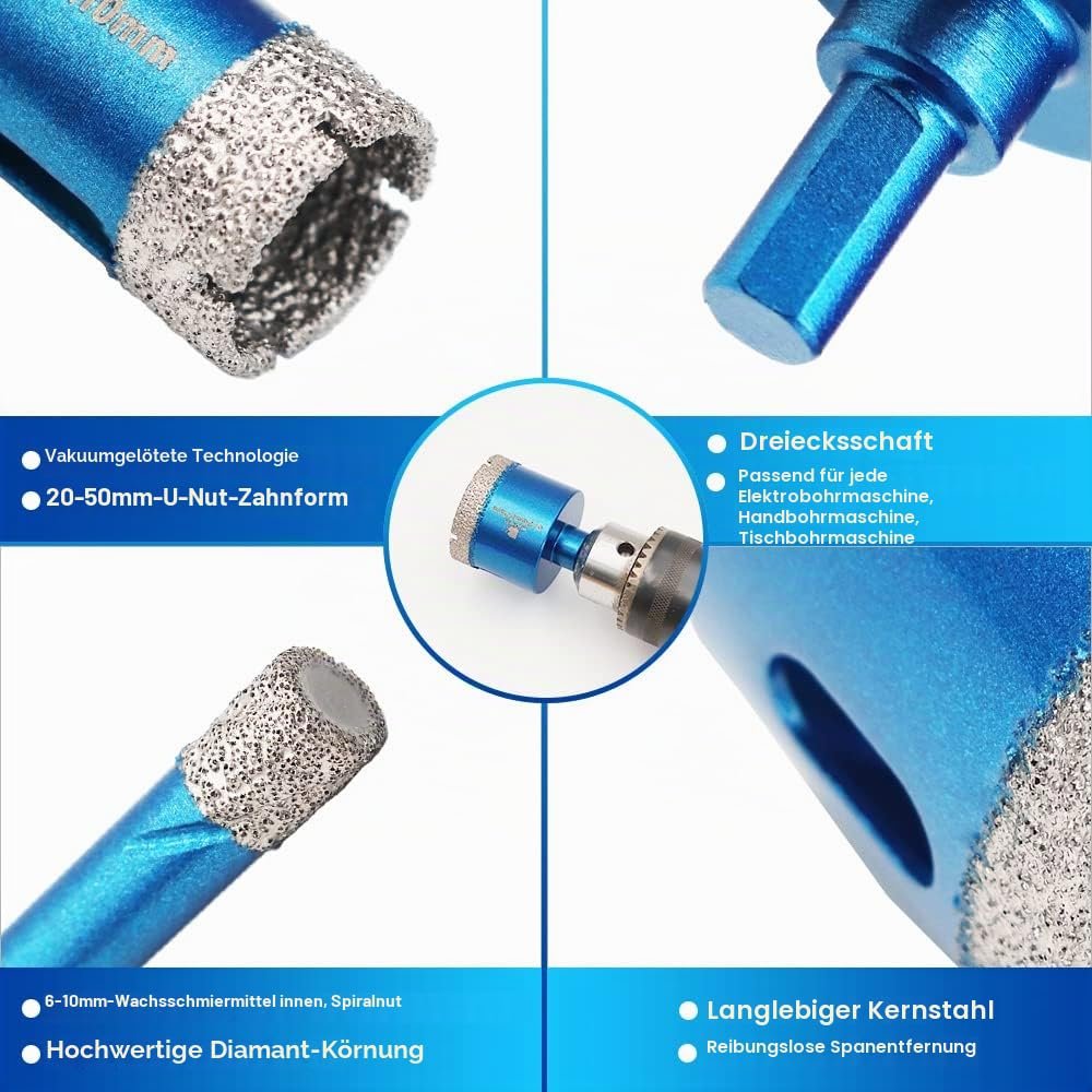BRSCHNITT Diamant-Trockenbohrer Sets