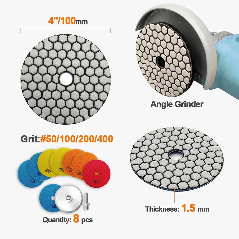BRSCHNITT Diamant-Polierscheiben Sets