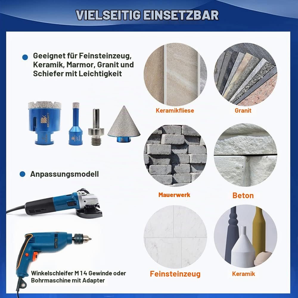 BRSCHNITT Diamantbohrer- und Fingerfräser-Sets