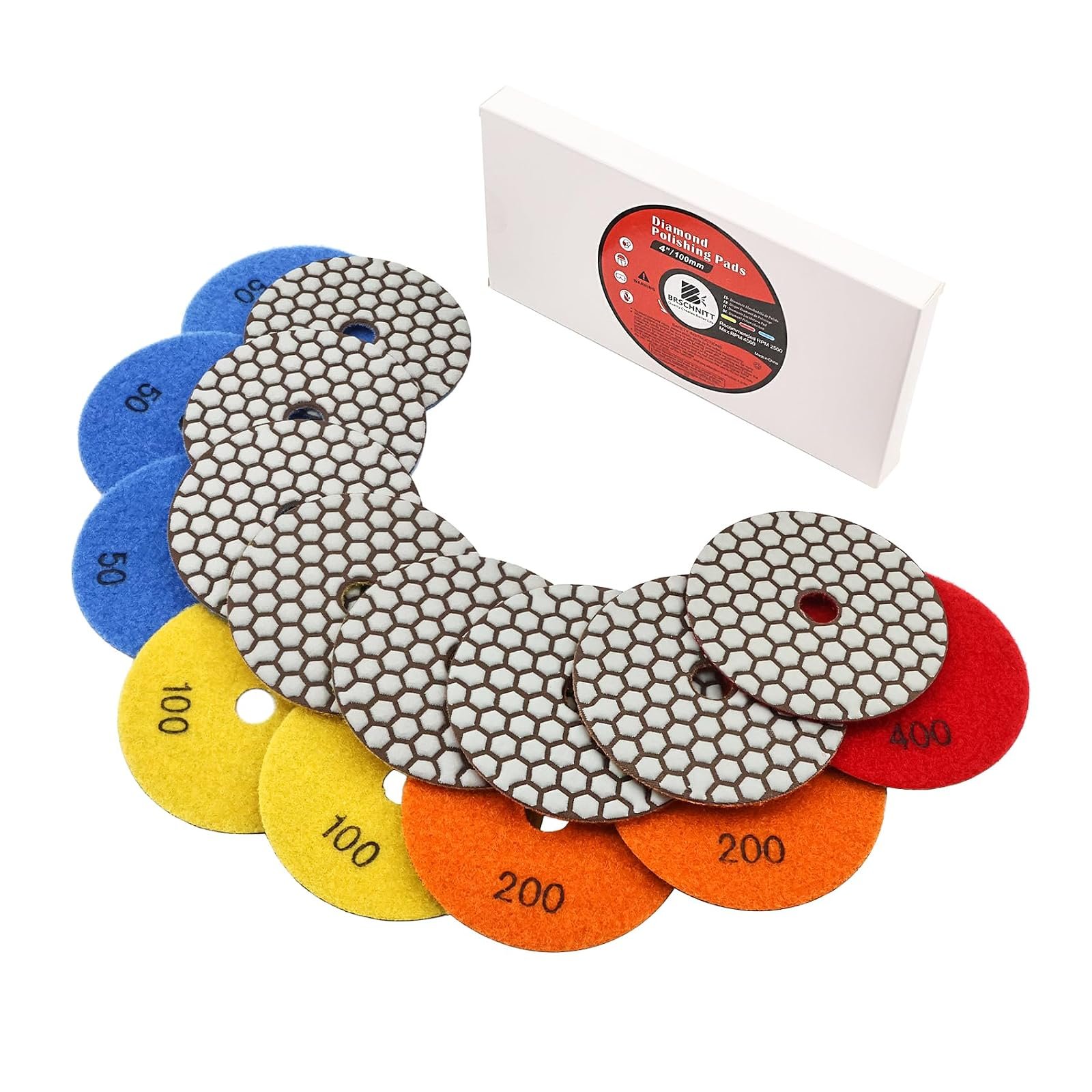 BRSCHNITT Diamant-Polierscheiben Sets