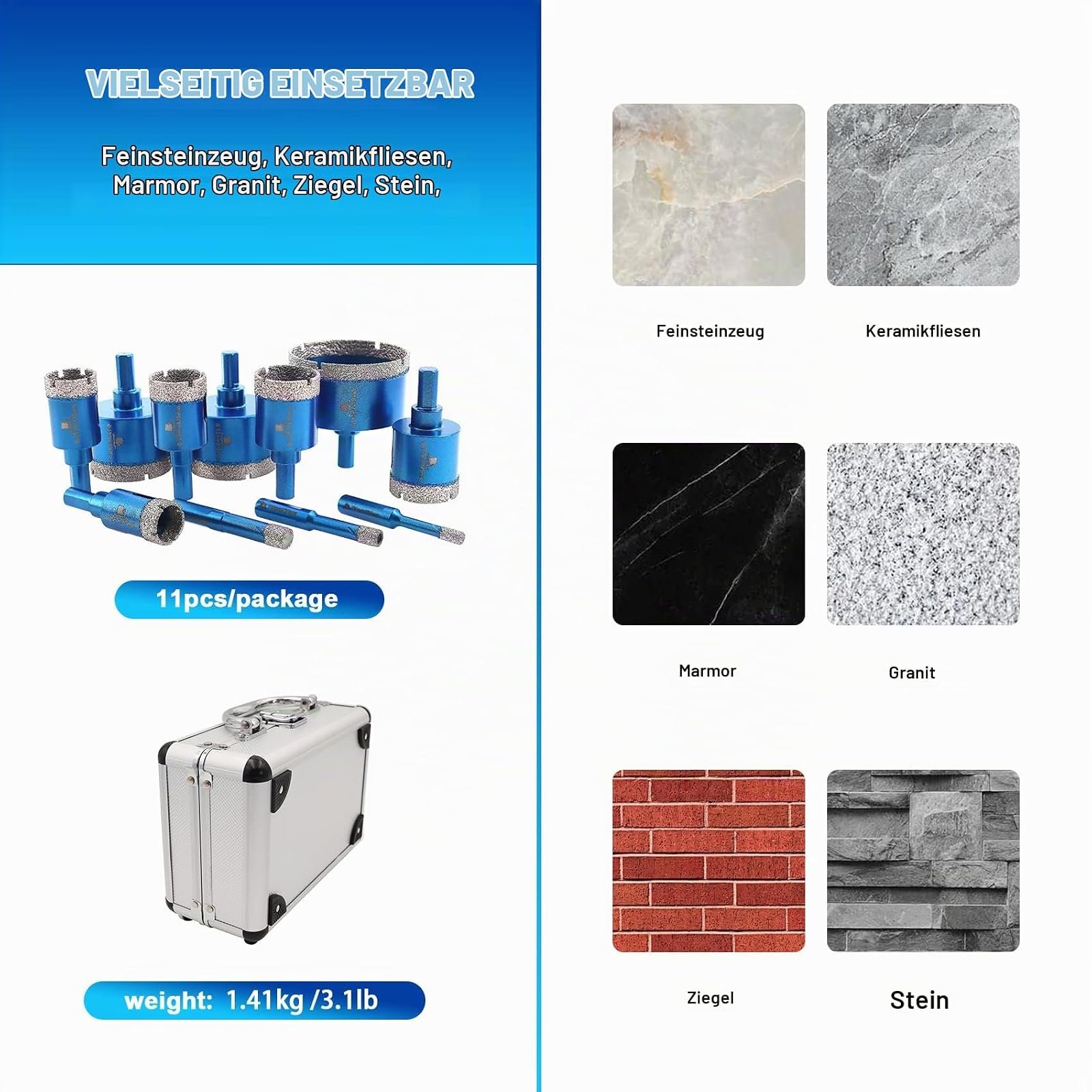 BRSCHNITT Diamant-Trockenbohrer Sets