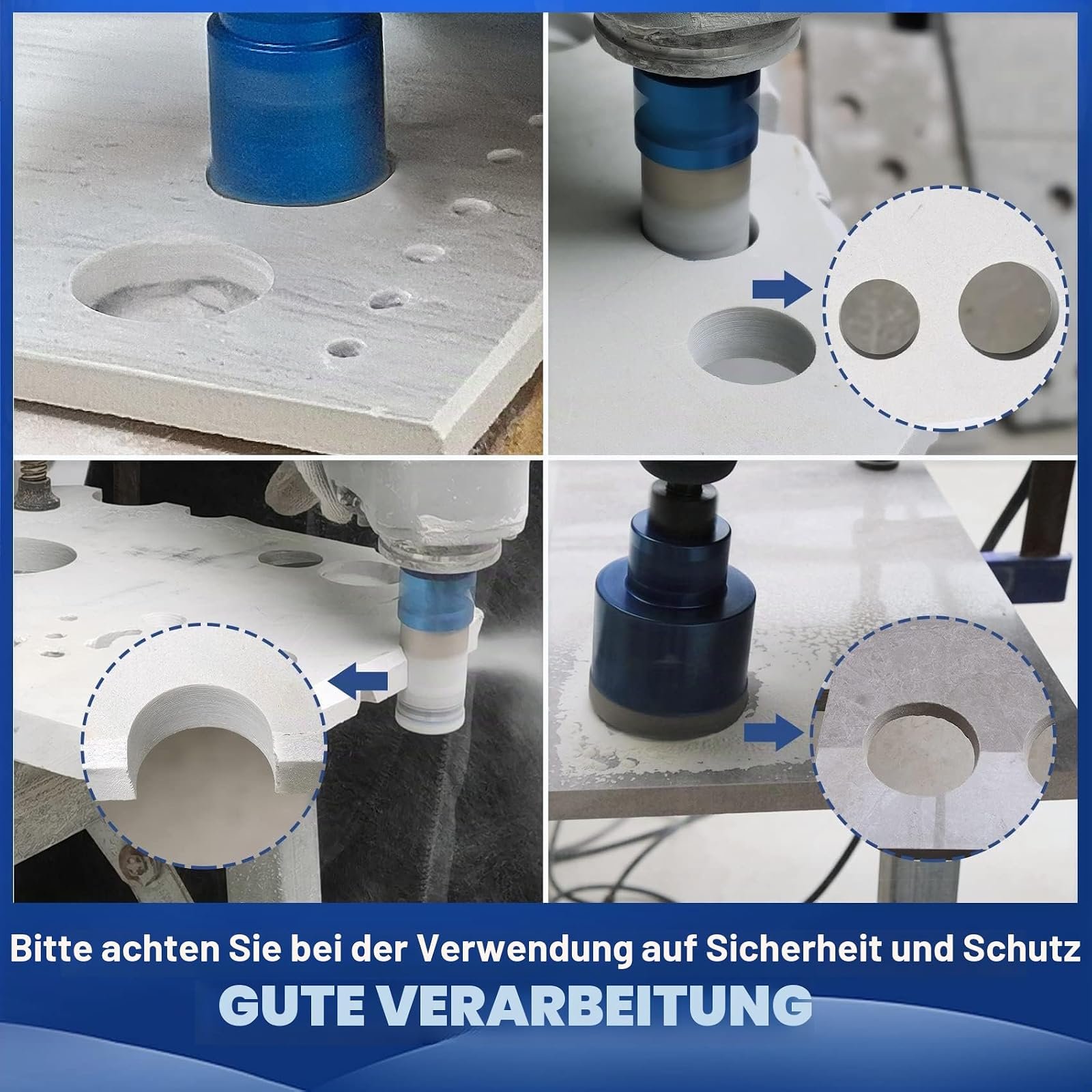 BRSCHNITT Diamantbohrer- und Fingerfräser-Sets