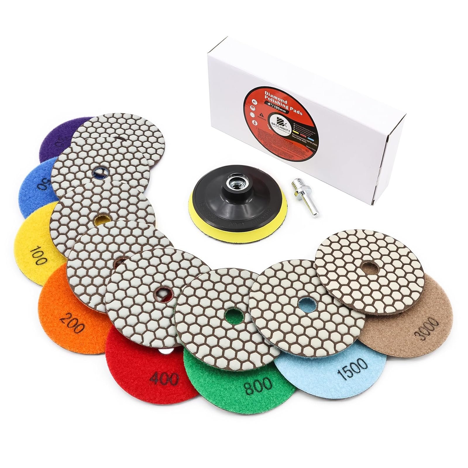 BRSCHNITT Diamant-Polierscheiben Sets