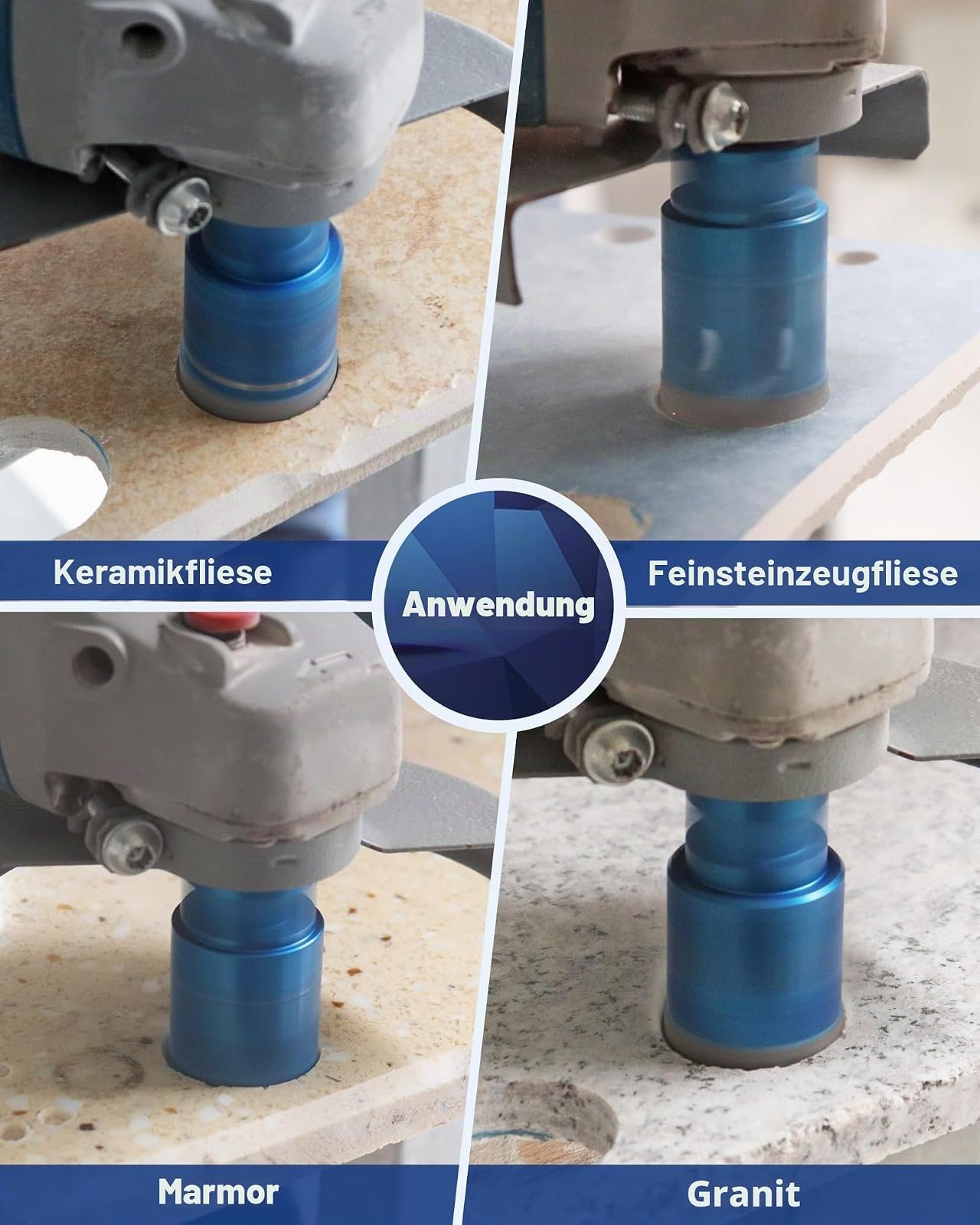 BRSCHNITT Diamantbohrer-, Fingerfräser- und Fasenbohrer-Sets