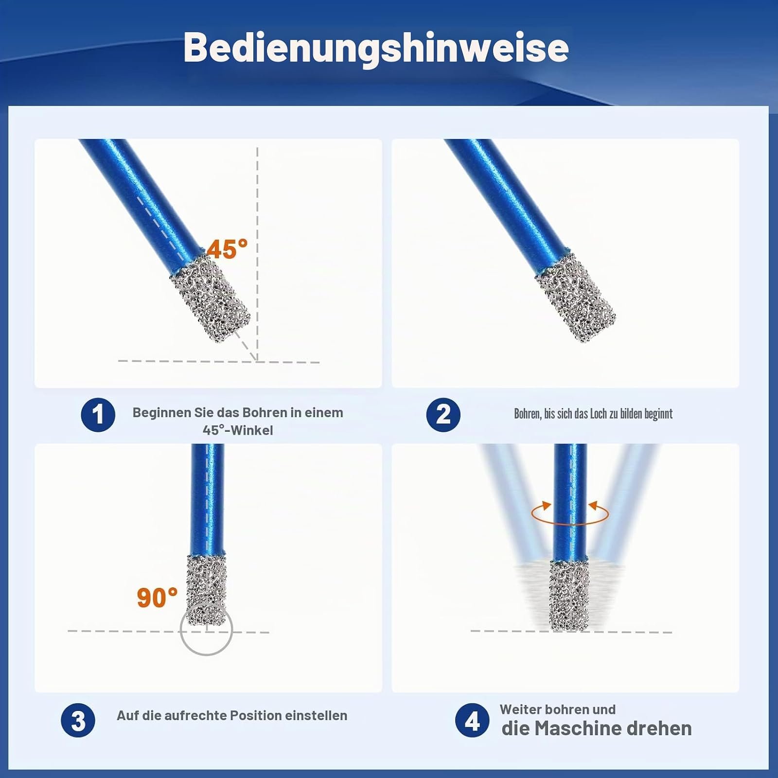 BRSCHNITT Diamantbohrer- und Fingerfräser-Sets