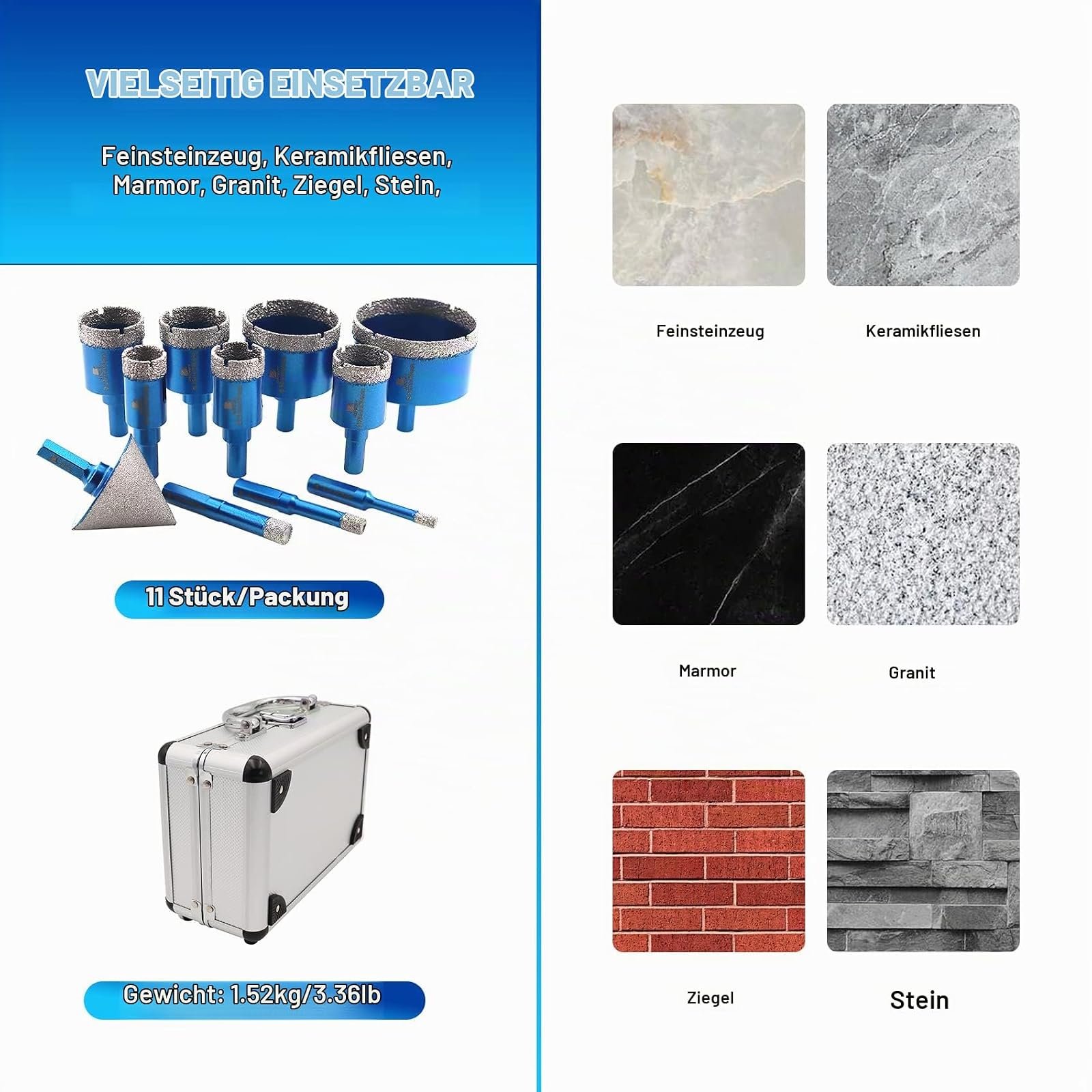 BRSCHNITT Diamant-Trockenbohrer Sets