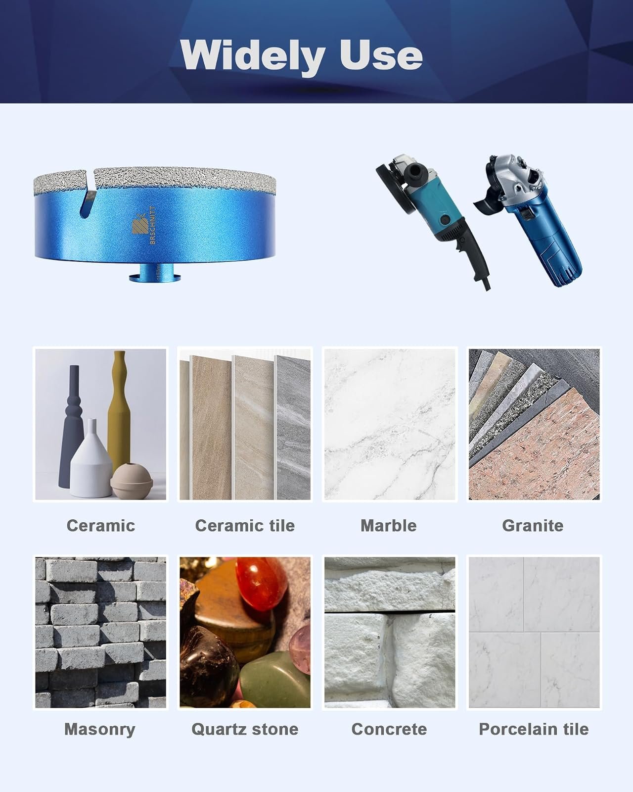 BRSCHNITT Diamantbohrer-, Fingerfräser- und Fasenbohrer-Sets