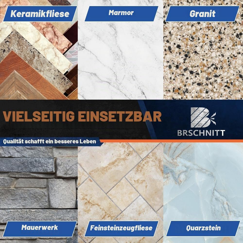 BRSCHNITT Diamantbohrer-, Fingerfräser- und Fasenbohrer-Sets