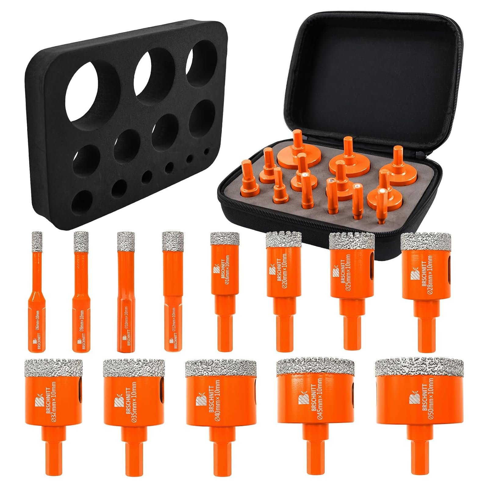 BRSCHNITT Diamantbohrer-, Fingerfräser- und Fasenbohrer-Sets