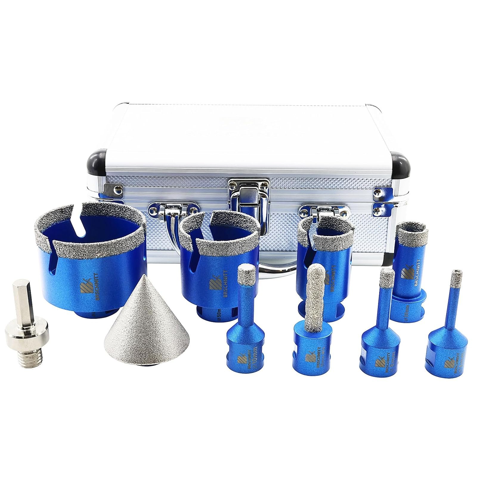 BRSCHNITT Diamantbohrer-, Fingerfräser- und Fasenbohrer-Sets