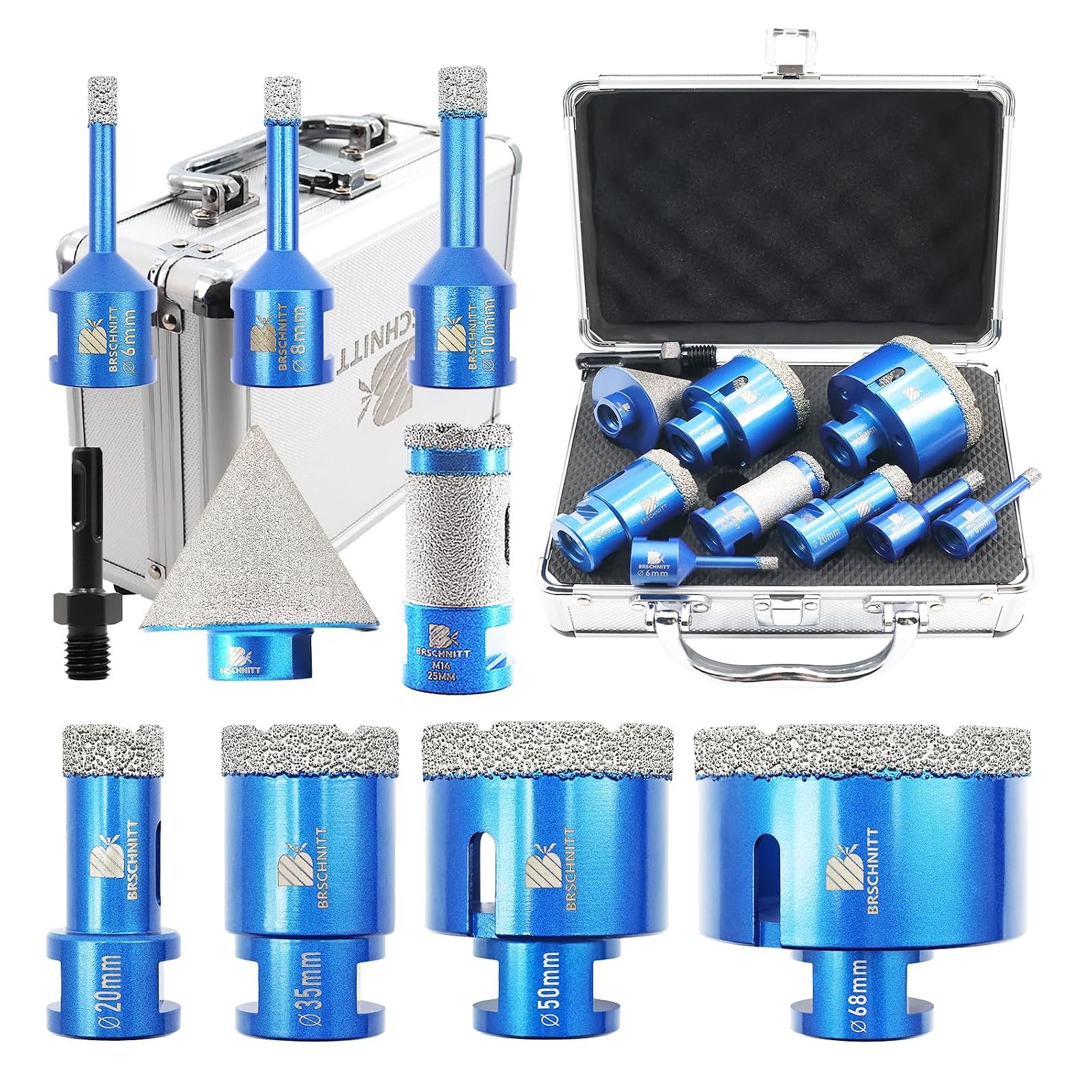 BRSCHNITT Diamantbohrer- und Fingerfräser-Sets