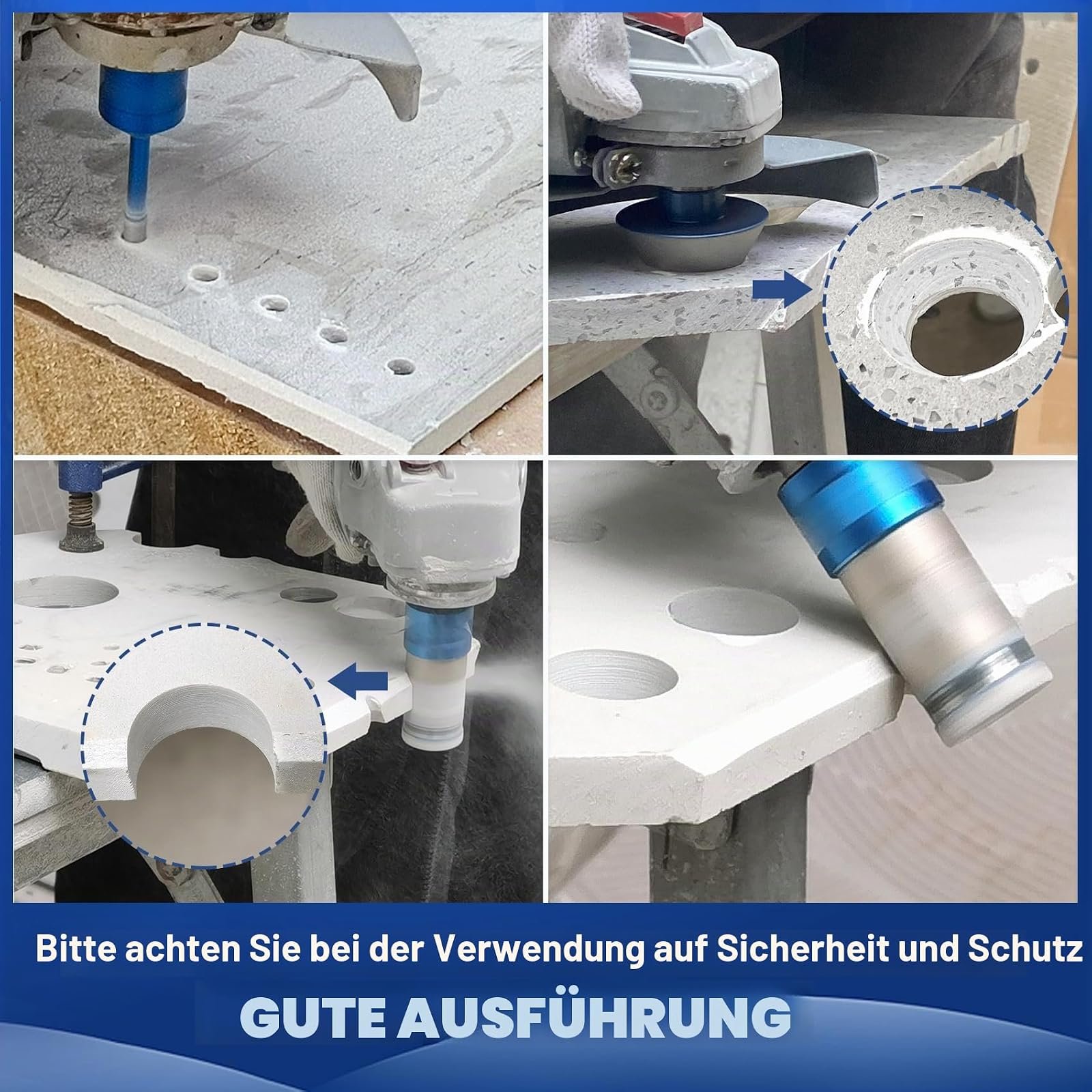 BRSCHNITT Diamantbohrer-, Fingerfräser- und Fasenbohrer-Sets