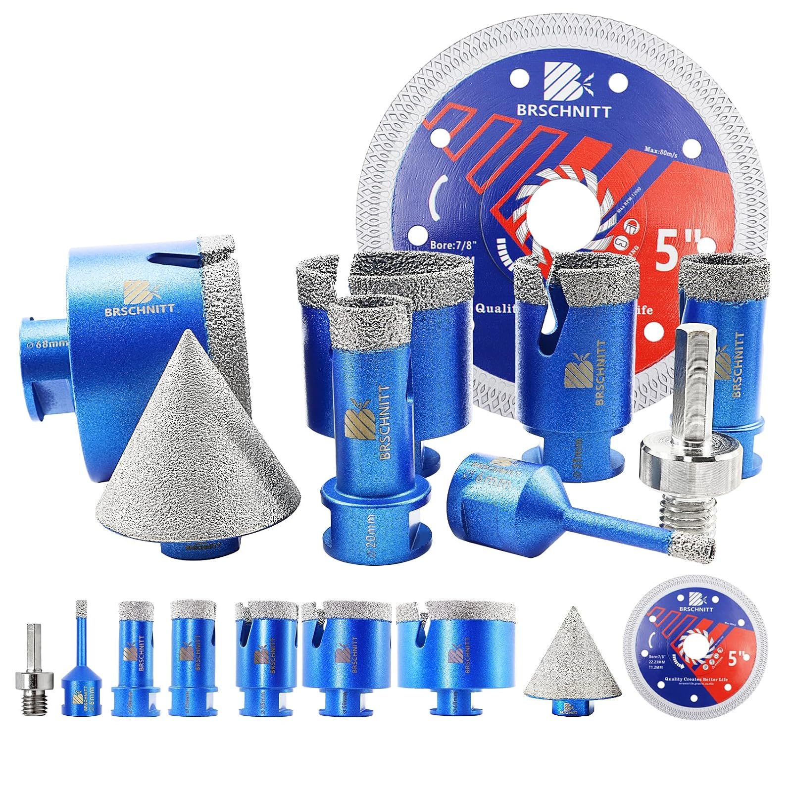 BRSCHNITT Diamant-Fliesenbohrer Komplettsets