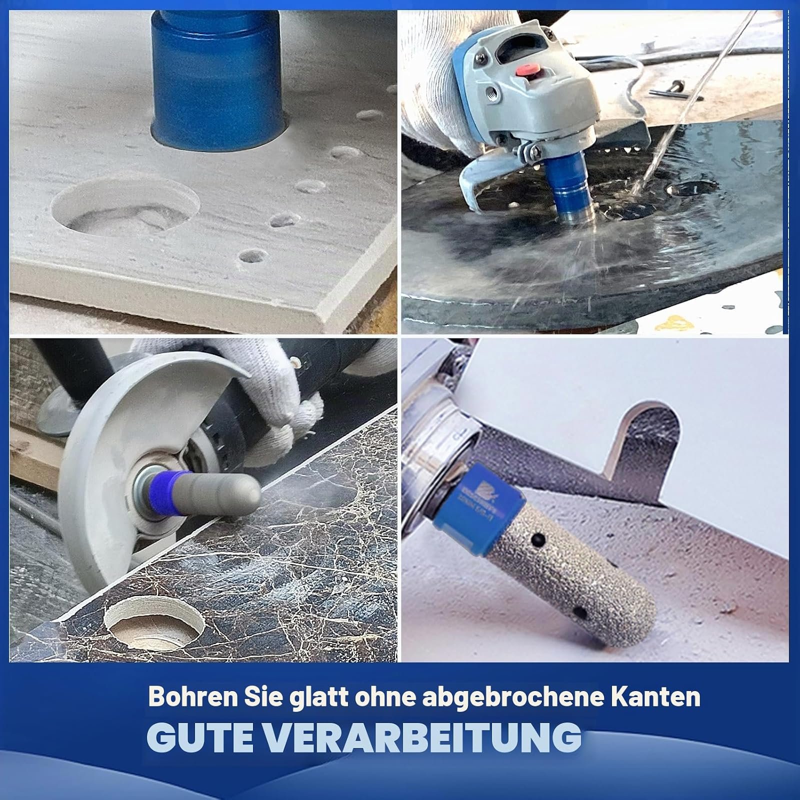 BRSCHNITT Diamantbohrer-, Fingerfräser- und Fasenbohrer-Sets