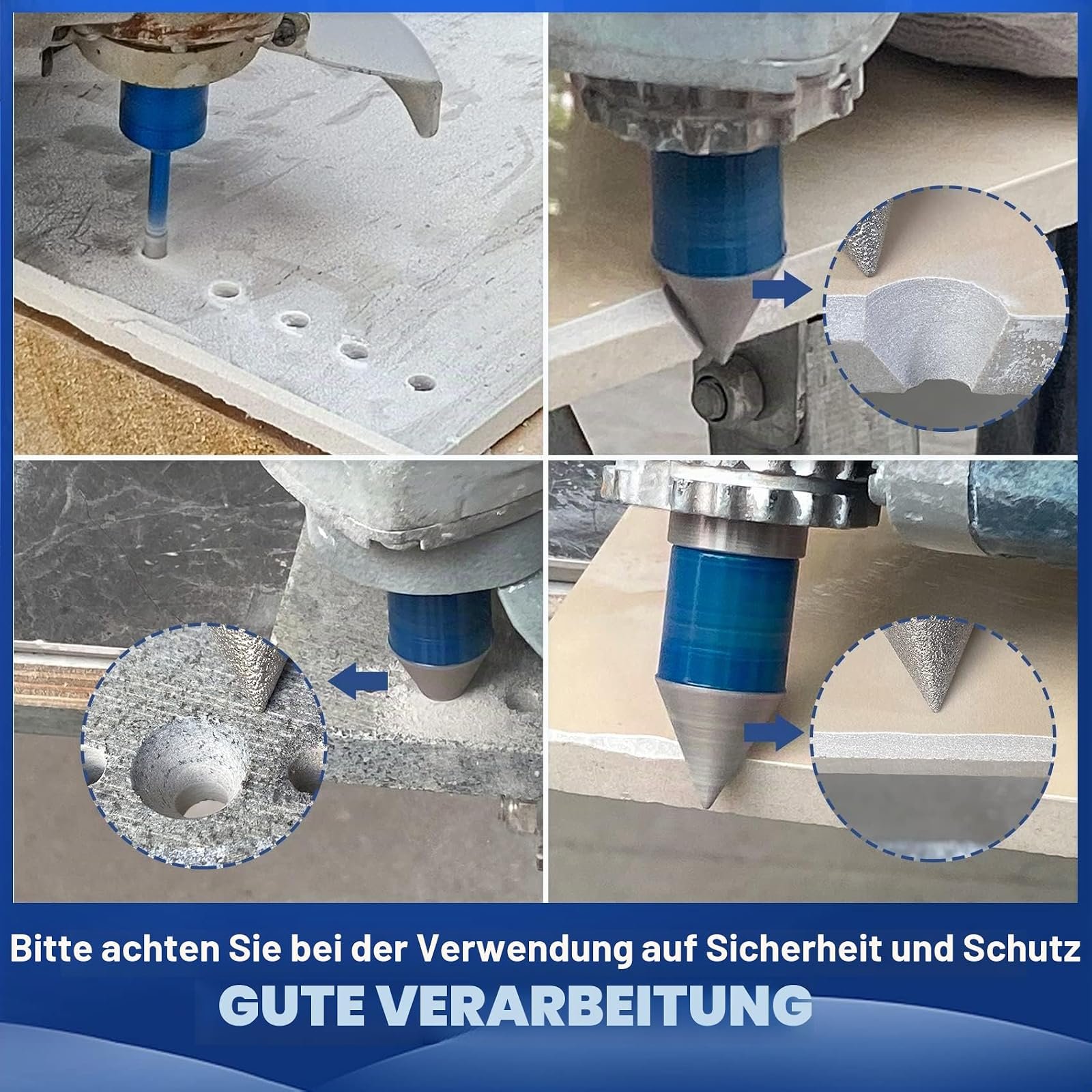 BRSCHNITT Diamantbohrer- und Fingerfräser-Sets