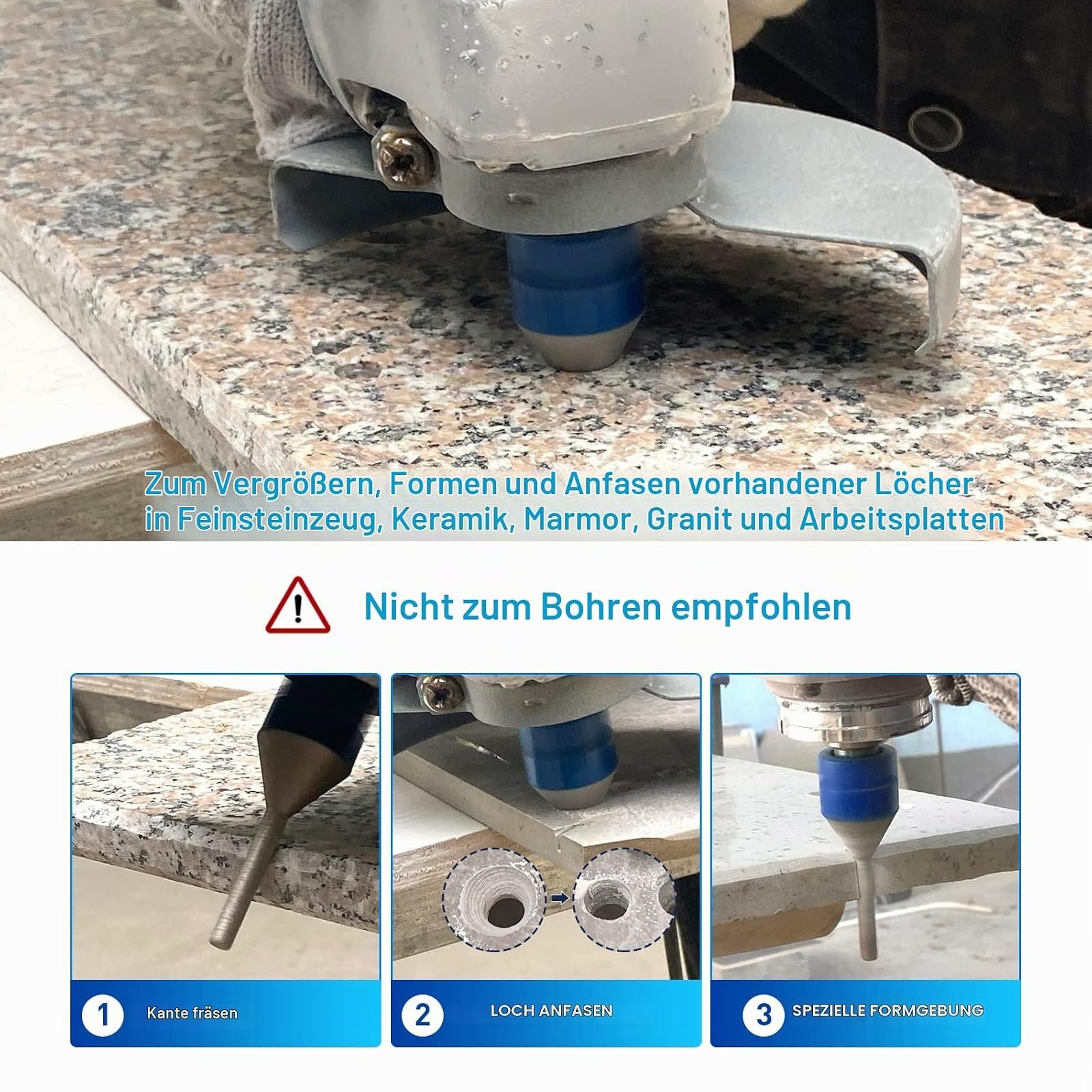BRSCHNITT Diamantbohrer-Fliesenbohrer Sets
