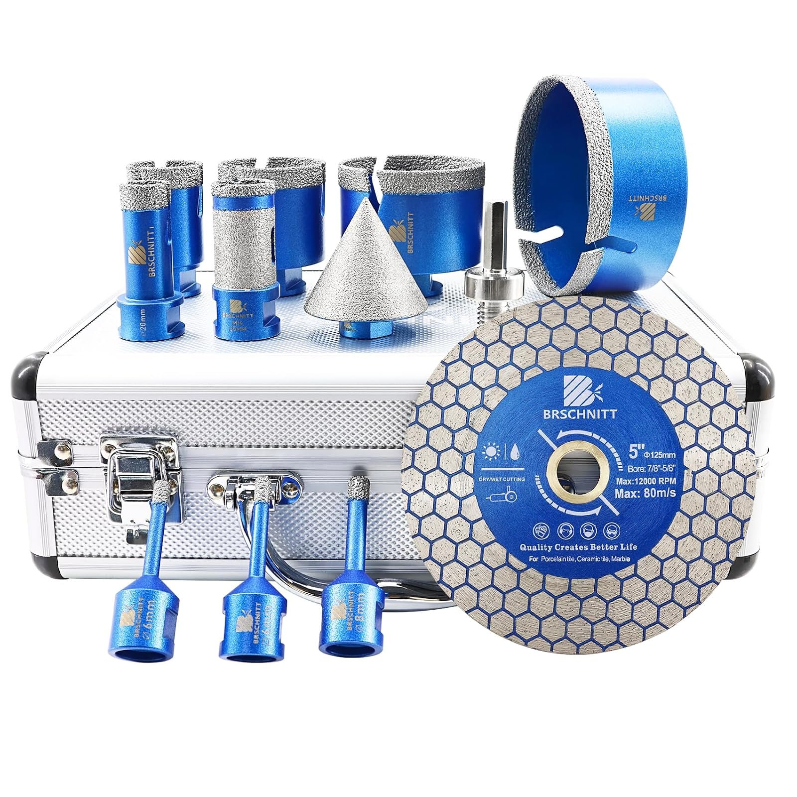 BRSCHNITT Diamant-Fliesenbohrer Komplettsets