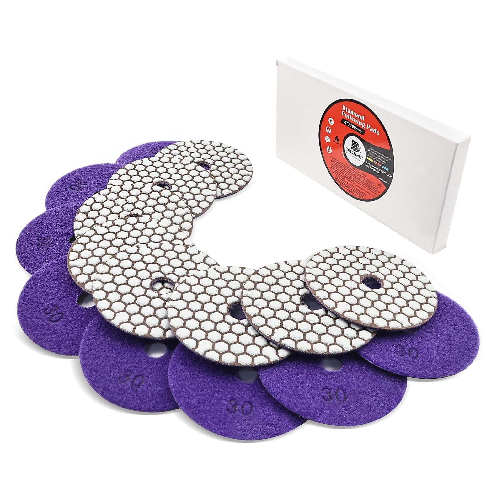 BRSCHNITT Diamant-Polierscheiben Sets