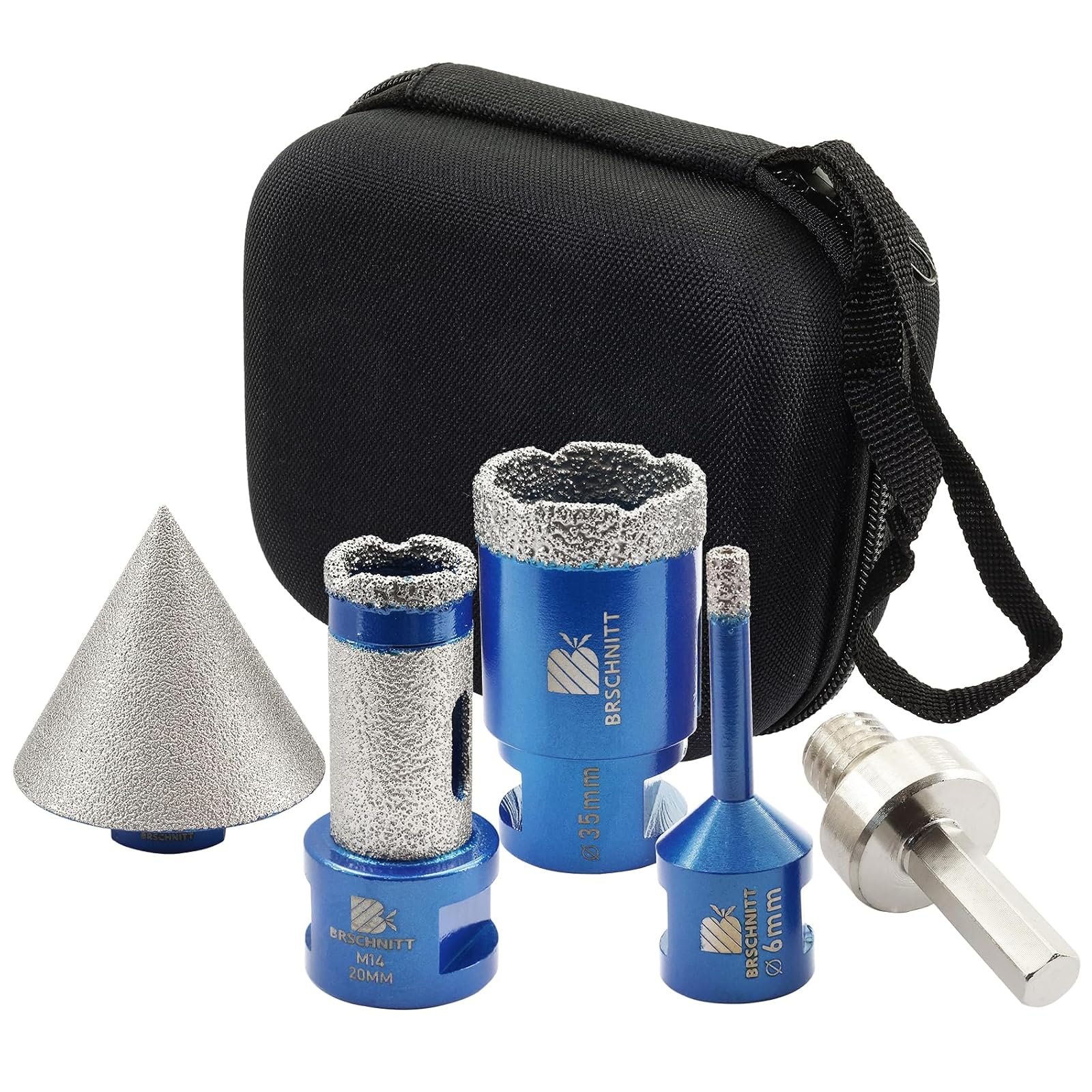 BRSCHNITT Diamantbohrer-, Fingerfräser- und Fasenbohrer-Sets