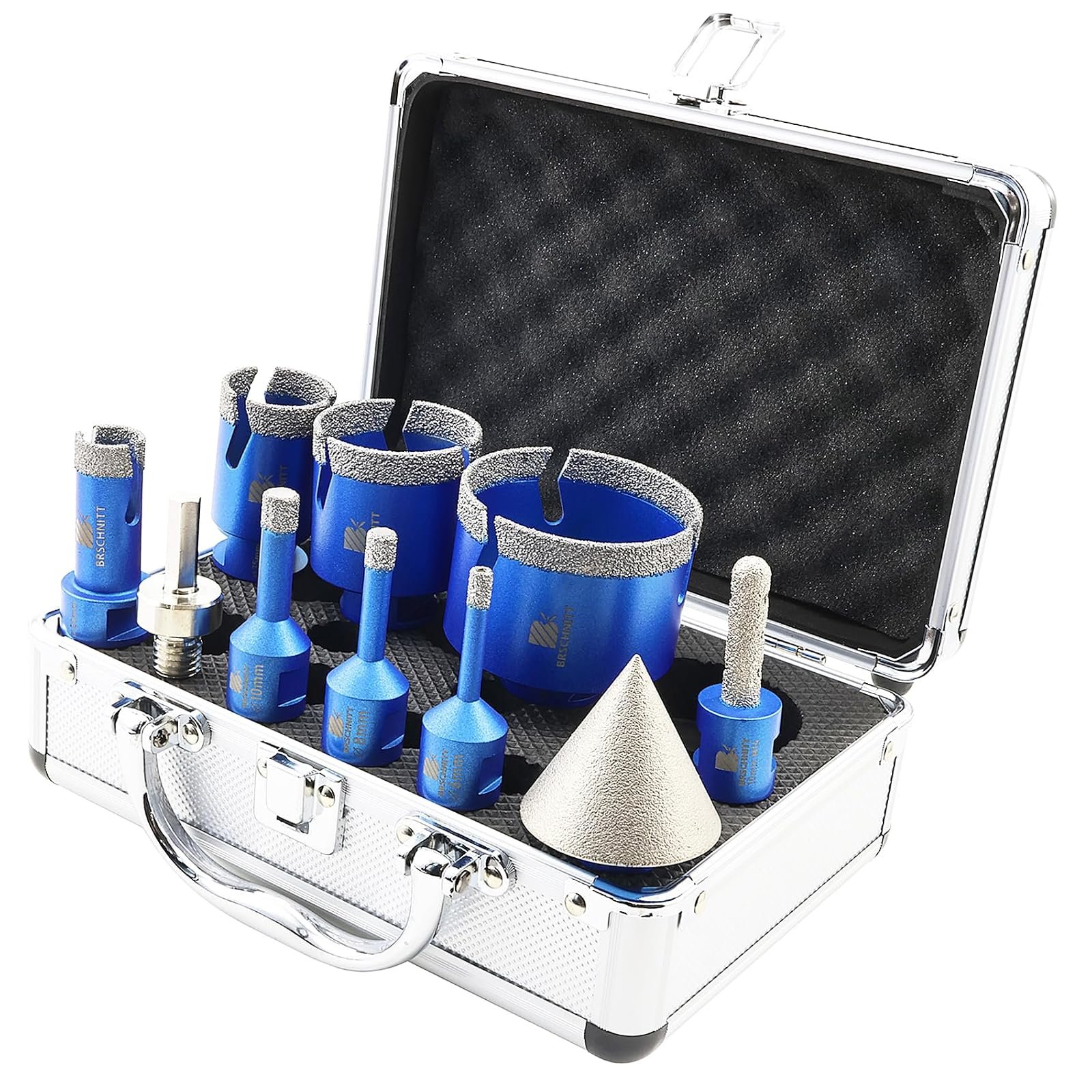 BRSCHNITT Diamantbohrer-, Fingerfräser- und Fasenbohrer-Sets